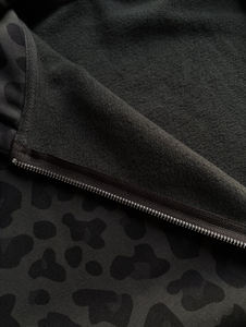 2025 New Arrival Customized <b>Black</b> Camo Oversized Zipper Unisex Hoodie - Product Image 4