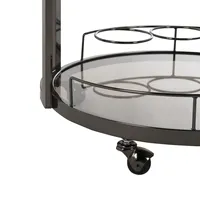 Chariot en céramique artisanal haut de gamme, nouveau design, chariot de service écologique pour plantes, mobilier roulant moderne pour hôtels, restaurants et événements