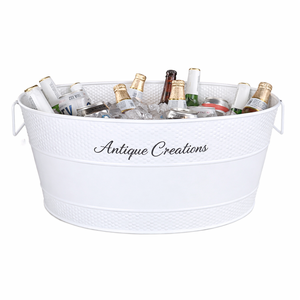 party drink tub supplier <b>bar</b> accessories wholesale drink cooler bucket manufacturer customized beverage tub OEM galvanized - Product Image 1