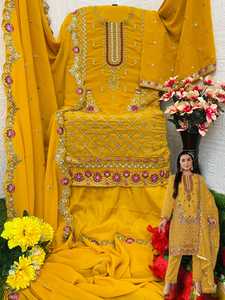 ชุดแต่งกายสำหรับชาวปากีสถานผ้าจอร์เจีย - Product Image 4