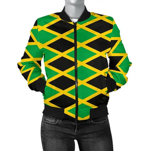 Vestes de bombardier à sublimation avec drapeau sur mesure Vestes de bombardier unisexes à fermeture éclair imprimées en 3d par sublimation pour hommes et femmes - Product Image 1