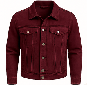 Chaqueta Vaquera Vintage Estilo Y2K Personalizada OEM, Corte Holgado Informal, Decoración con Botones, Parches y Rayas, Ropa Urbana para Hombre y Mujer - Product Image 5