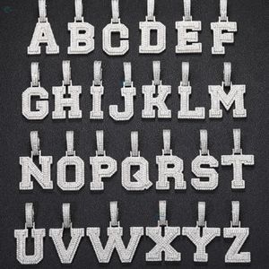 925 Sterling Silver Iced Out Alphabet Hip Hop <b>Pendant</b> Lab Grown Diamond Personalized Name <b>Pendant</b> For <b>Men</b> & Women - Product Image 4