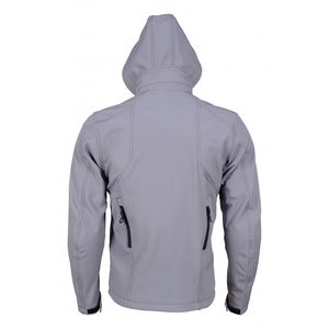 Softshell Waterproof Breathable Motorbike Jacket Fitted Knitted Rib Standard Level Protector Hood Winter <b>Men's</b> - Product Image 2