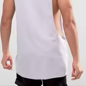 95% algodón 5% Spandex Slim Fit Basic Tank Top agujero profundo del brazo - Product Image 5