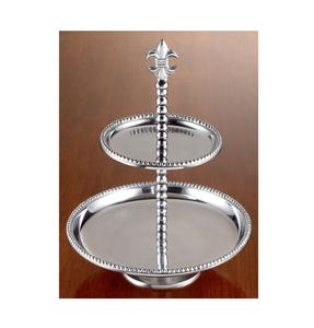 Présentoir à gâteaux en aluminium nickelé Présentoir à cupcakes attrayant Décor de fête avec de nouveaux designs - Product Image 1