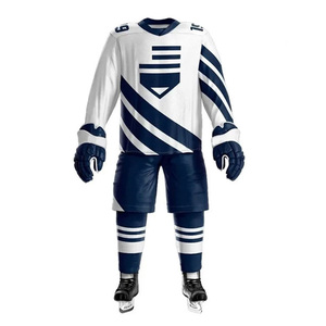 Vente en gros d'uniformes et maillots de hockey sur glace pour hommes 100% polyester sublimés, Leocor Sports, couleur et logo personnalisés, MOQ 10 pièces - Product Image 1
