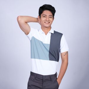 Alta calidad 95% poliéster 5% Spandex para Polos para hombres ajuste cómodo cuello de punto plano sólido excelente uniforme ropa - Product Image 1