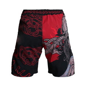 Pantalones cortos de combate con impresión por sublimación personalizada Diseño de pantalones cortos de boxeo MMA Ropa deportiva personalizada Pantalones cortos MMA de artes marciales Servicio OEM - Product Image 4