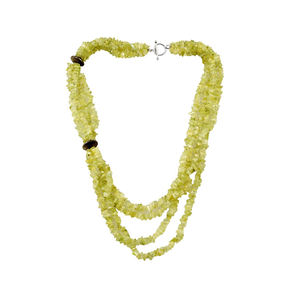 Nouveaux colliers uniques pierre naturelle 925 argent sterling prehnite perles collier de pierre pour femme et fille - Product Image 1