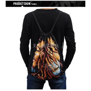Drawstring <b>Backpack</b>-Unisex Casual Rucksack with Drawcord Closure Stylish and Trendy - Product Image 3
