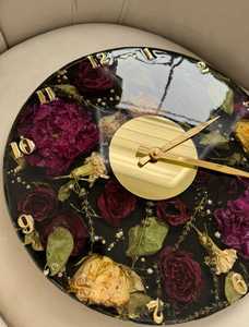 Reloj de pared de resina de alta calidad para decoración de hogar y oficina Resina epoxi hecha a mano Diseño premium a la venta 2025 a precio mayorista - Product Image 4