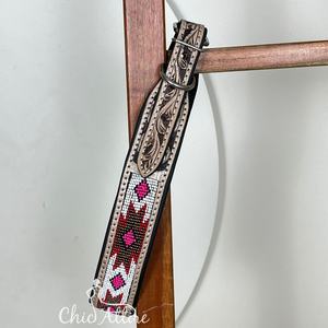 Collar de perro mascota de cuero genuino duradero suave y cómodo de alta calidad, diseño de lujo, Collar de mascota con cuentas de cuero mecanizado a mano - Product Image 1