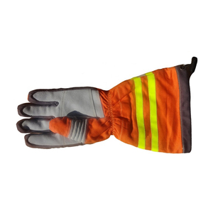 Gant de lutte contre l'incendie ignifuge ignifuge résistant à la chaleur en cuir imperméable respirant coton antistatique gants de pompier - Product Image 6