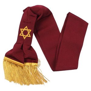 Ceinture rouge de cérémonie USL de haute qualité Accessoires d'inspecteur brodés sur mesure avec décoration en dentelle à vendre - Product Image 2