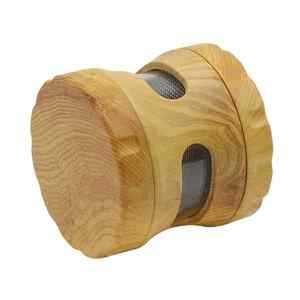 Par sheeri artisanat Custom Your Own logo Wood Grinder 3-parts Grinder 60mm pipe à eau pour fumer - Product Image 4
