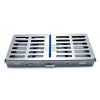 Plateau de Stérilisation Autoclavable en Acier Inoxydable Réutilisable pour Instruments Dentaires, Lot de 5 Supports de Cassette de Stérilisation, Certifié CE ISO, Vente en Gros OEM