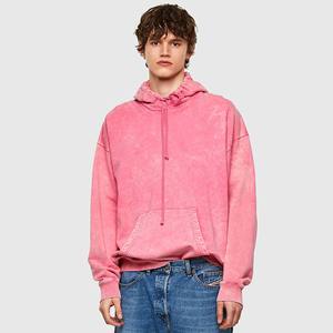 High Quality 100% Cotton Acid Washed Hoodie High Street Washing Old Sweater Stone Washed Vintage Hoodies - Product Image 6