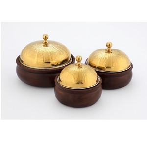 new arrival Set of 3 Black <b>Wooden</b> Storage Boxes with Golden Lids and Elegant Top Knobs Perfect <b>for</b> Jewelry <b>Crafts</b> Eco-Friendly - Product Image 3