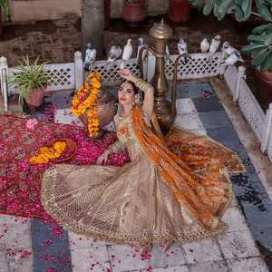 Venta caliente diseñador Sarree Saree Sari Silky AJM TRADE HOUSE modelo 1043 para fiestas para tradiciones paquistaníes e indias - Product Image 1