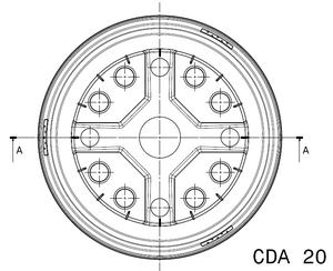 Pots de pépinière ronds de haute qualité CDA 20 cm de diamètre 3.5 litres en plastique recyclé en différentes couleurs fabriqués en PP plantes de jardin - Product Image 4