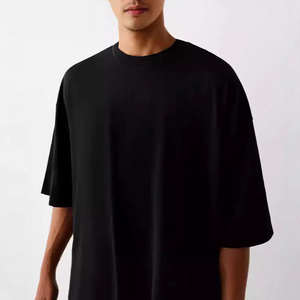 เสื้อยืด300gsm ผ้าคอตตอนหนา100% สำหรับผู้ชายเสื้อครอปไหล่ไหล่ตกไซส์ใหญ่พิเศษเสื้อครอปเข้ารูปสไตล์สตรีทแวร์ถัก - Product Image 4