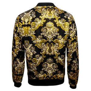 Top Qualité Unisexe Partout Sublimation Impression Soie Satin Polyester/Nylon Poids Lourd Hommes Zipper Bomber Vestes Street Style - Product Image 2