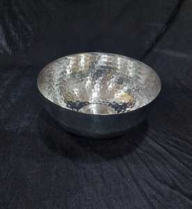 ชามผลไม้โลหะตกแต่งทองเหลืองโบราณสำหรับเทียนลอยน้ำโต๊ะรับประทานอาหารดอกไม้ตกแต่งบ้านทำในอินเดีย - Product Image 1