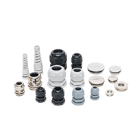 Boîtier de jonction étanche IP66/67 avec presse-étuies en nylon de Corée du Sud, bouchon à vis et passe-câble en caoutchouc, presse-étuies en plastique et métal