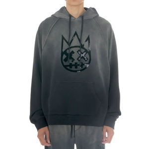 Venta caliente logotipo impreso personalizado diseñado hombres lavado ácido Slim Fit Ho odie 100% algodón pulóver polar desgastado Vintage sudaderas con capucha - Product Image 1