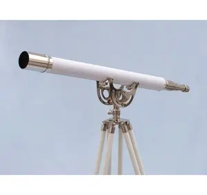 Telescopio de latón con trípode blanco y negro, soporte para laboratorios de ciencia náutica, para uso educativo, bajo pedido mínimo, precio barato - Product Image 4