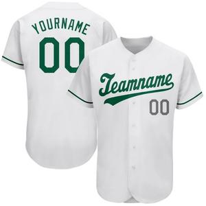 Baseball Jersey Customized LOGO Name <b>Number</b> 100% Polyester Anti-Bacterial Breathable Heat-Transfer Printed Unisex V-neck - Product Image 5