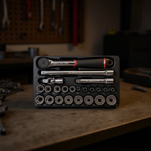 Usag 23-Piece <b>Ratchet</b> Set with Polygonal <b>Sockets</b> and Inserts for <b>Socket</b> Product Use - Product Image 3