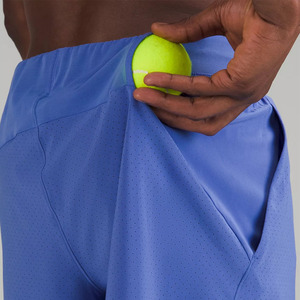Pantalones Cortos Deportivos Casuales de Punto con Logotipo Personalizado, Elásticos en 4 Direcciones, Transpirables, 100% Poliéster, Servicio OEM, para Tenis y Running al Aire Libre para Hombre - Product Image 5