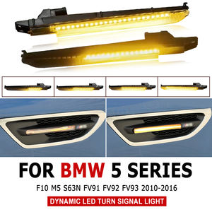 Feux latéraux de garde-boue LED dynamiques pour <span class=keywords><strong>BMW</strong></span> Série 5 F10 M5 S63N FV91 FV92 FV93 2010-2016 Clignotant séquentiel - Product Image 6
