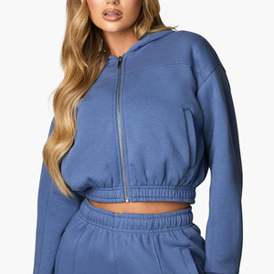 ชุดวอร์มมีซิปสำหรับผู้หญิงชุดฝึกขนาดผู้ใหญ่ใส่สบายทันสมัย - Product Image 3