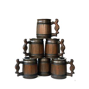 Tasse à café en bois faite à la main tasse à bière en bois massif pour taille personnalisée prix bon marché avec produit de vente - Product Image 1