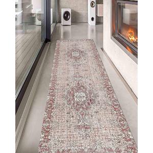 Tribal Printed <b>Rug</b>: Anti-Slip, Thick, Chenille, Red, <b>Boho</b>, Turkish, Office Decor,With Pile Soft <b>Rug</b> - Product Image 1