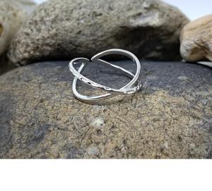 แหวนเปิดปรับได้แบบมินิมอลส์บางเฉียบปรับได้เครื่องประดับแฟชั่นวางซ้อนกันได้สำหรับผู้หญิงของขวัญแฮนด์เมดสุดหรู - Product Image 3