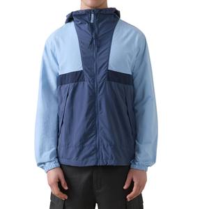 แจ็กเก็ตกันลมน้ำหนักเบาสำหรับผู้ชายมีฮู้ดปรับสีตัดตามสั่งแขนยาวสำหรับฤดูหนาว - Product Image 6