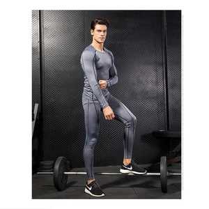 ชุดกีฬาฝึกซ้อมของผู้ชายชุดเสื้อผ้าวิ่งออกกำลังกายแบบทึบเสื้อวอร์มสำหรับผู้ชายไซส์ใหญ่พิเศษ6 1 - Product Image 2