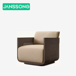 Đồ Nội Thất Ngoài Trời Đặt Mây Nhôm Ngoài Trời <span class=keywords><strong>Sofa</strong></span> Khách Sạn Nội Thất Patio Đặt Biệt Thự Vườn Thiết Kế Mới Hiện Đại Lounger Couches - Product Image 2