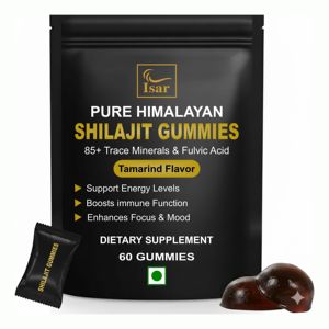 Gummies de Shilajit Pur de l'Himalaya OEM avec plus de 85 Oligo-éléments et Acide Fulvique, Sans Sucre, 60 Gummies pour l'Énergie et l'Immunité - Product Image 1