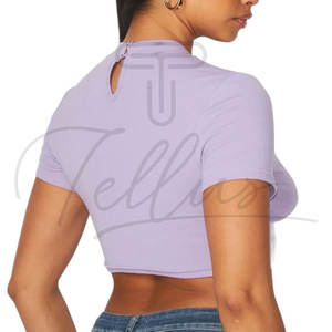 Camisetas Cortas de Mujer de Último Diseño, Fabricadas en Pakistán, de Secado Rápido y Transpirables - Product Image 5