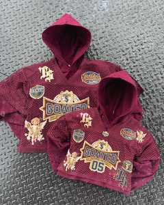 Zip up Distressed Bordado Acid Wash Sun Faded Distressed Sets Vintage Hoodie Sunfaded Sets Sweatsuit Trajes Chándales - Product Image 6