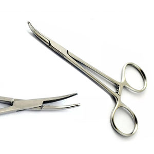 Pinza Hemostática de Acero Inoxidable de Alta Calidad, Tipo Mosquito, Curva, 12.5 cm, Pinza Quirúrgica - Product Image 1
