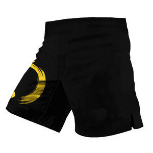 Mma กางเกงต่อยมวยสำหรับออกกำลังกายกางเกงท่วงดำแบบโปรพิมพ์ลายกำหนดโลโก้ได้เองระบายอากาศได้อย่างรวดเร็วแห้งเร็ว - Product Image 6