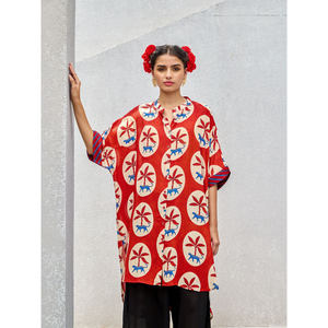 Chemise ample en modal uni Aham - Product Image 6