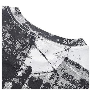 Camisetas de sublimación de cuello redondo para hombre, ropa de entrenamiento de gimnasio, Camiseta deportiva de alta elasticidad, camisetas con estampado de diseño de tinte de corbata personalizado - Product Image 6