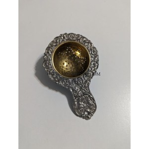 Antique Silver and Gold Color Hand Carved Designing Table Top Unique Kitchen <b>Tea</b> Infuser Finest Quality Top Selling <b>Tea</b> Strainer - Product Image 1